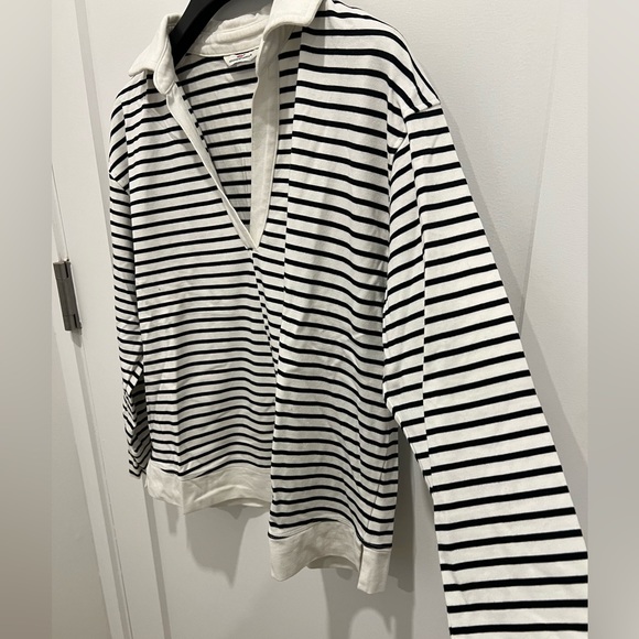 Vineyard vines v-neck striped polo - Picture 2 of 4